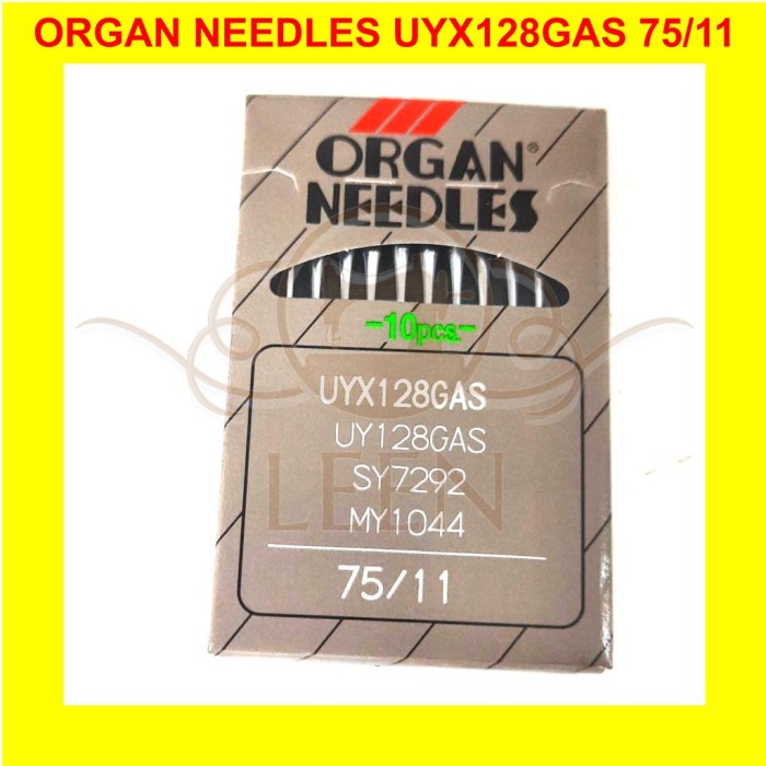 Jarum ORGAN UYx128 11 Japan Needles UY x 128 Overdeck Jahit Kam LEEN