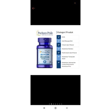 Biotin puritan N nutrilabs 10.000 Mcg