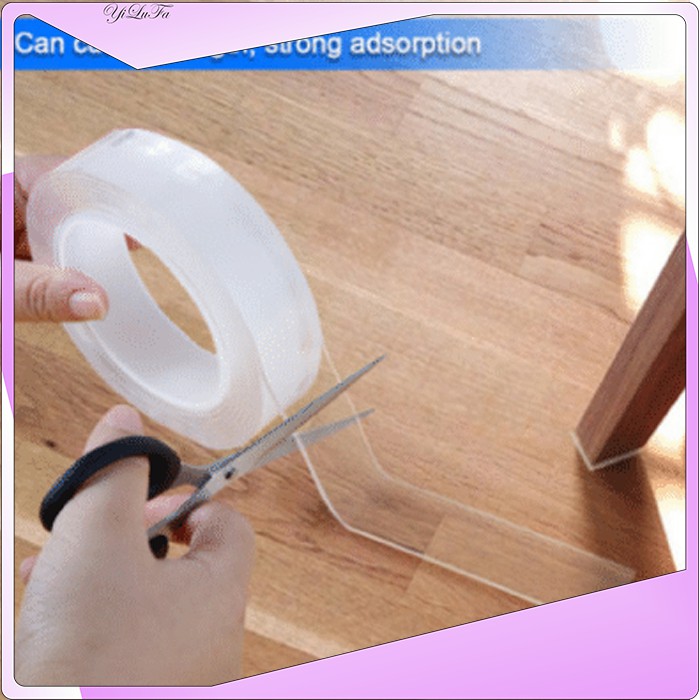 

[1mmX3meter] Double Tape Nano Tape Ivy Grip Tape Isolasi Selotip 2 Sisi Kuat Dicuci