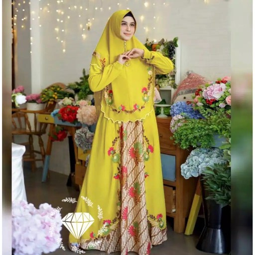 Kemeja Batik Pria Lengan Panjang Merah Hitam Motif Keren Jumbo M L Xl