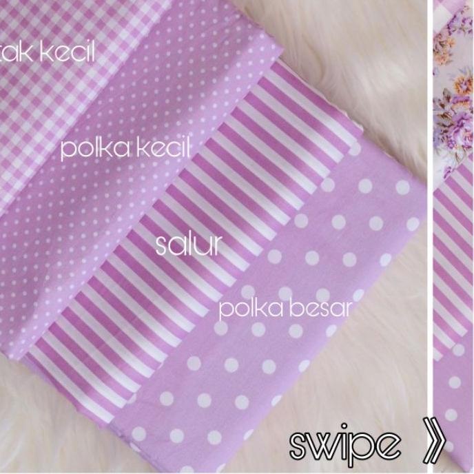 ☃ kain bahan katun jepang TOKAI SENKO motif lavender series - warna ungu ❉