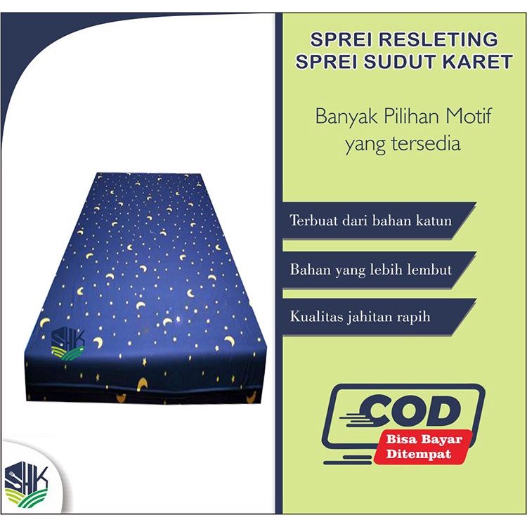 Sarung kasur resleting 180 x 200  T 25/30/35