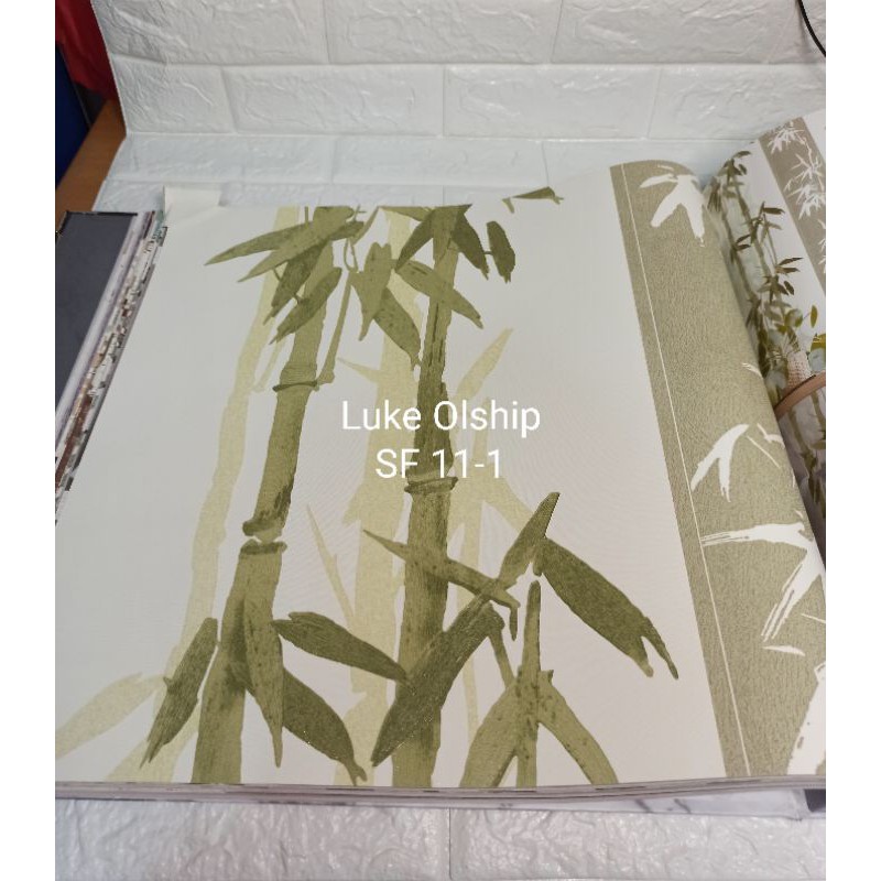 Wallpaper Dinding Motif Bambu