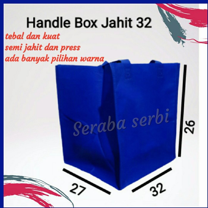 

✨ BISA COD ✨ Tas hajatan,bingkisan,nasi,kue tas besek handle lipat box 32cmx27cm - Merah