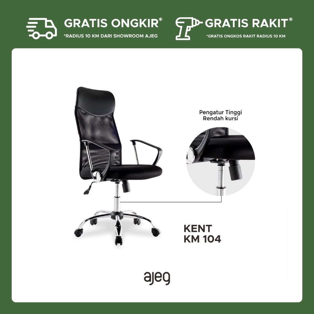 Kursi Kantor Manajer / Staff Kent KM 104