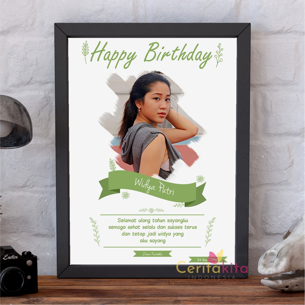 

Kado Wisuda/Ulang Tahun - Watercolor Sederhana [Cetak+Softfile]