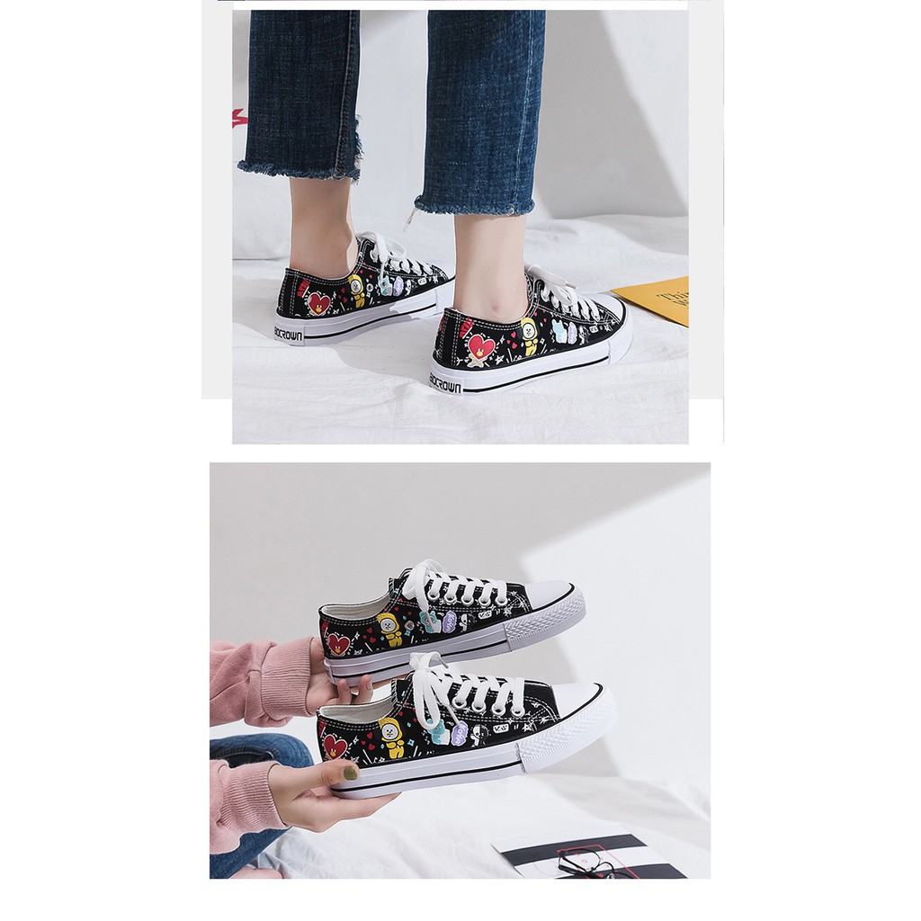 [BS] BISA COD KPOP Sepatu BTS BT21 Canvas Sneakers / Sepatu - KP204