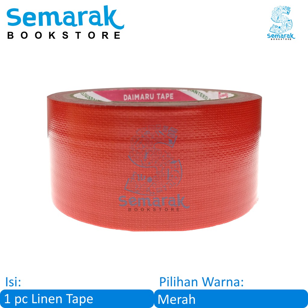 

Lakban Kain Daimaru Cloth Tape 48 MM X 12 M - Merah [1 Roll]