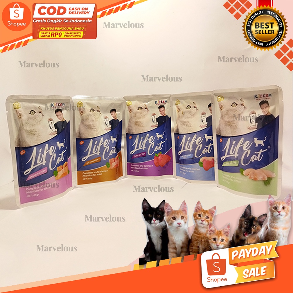 Makanan Kucing Life Cat Pouch / Makanan Kucing Basah