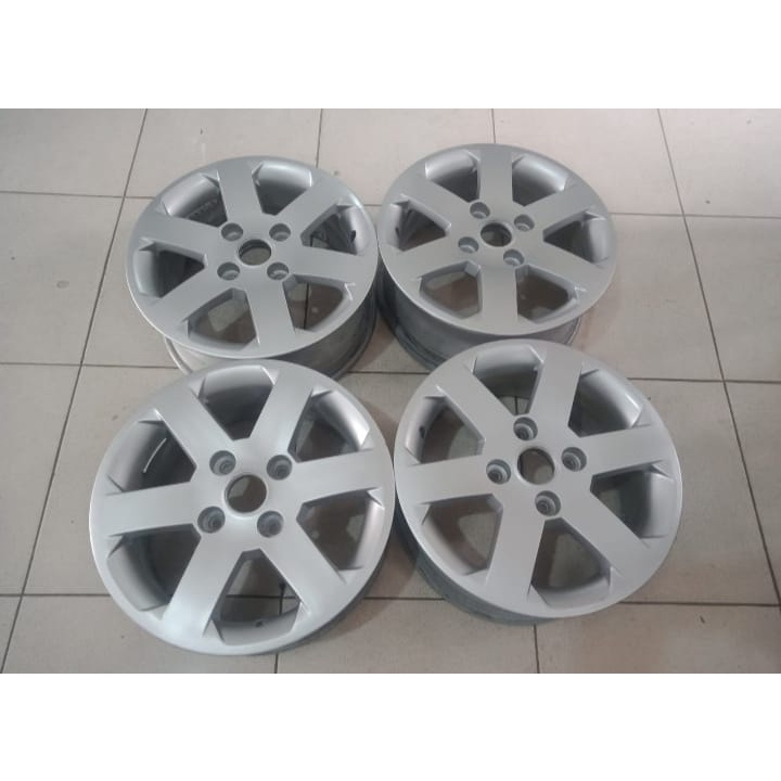 Velg Mobil Bekas Murah Original PROTON R15 Hole 4X114,3 SILVER Cocok Mobil Avanza Xenia Kijang Livin