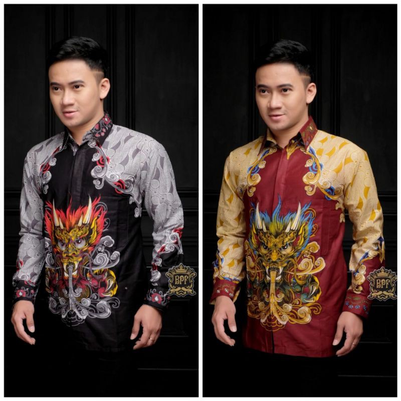 Promo Kemeja Batik Lengan Panjang Batik  Kantor Termurah Mystery Box Best Seller Bswart Distro Hrb058 r05Dr9DS8R6gEb