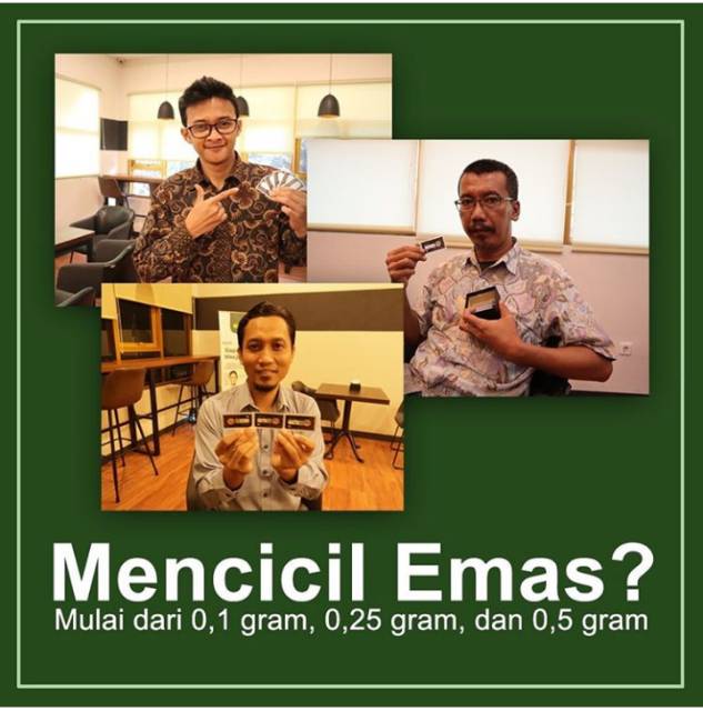 Mini Gold 0,1 Gr (berkadar 99,9 % bersertifikat)