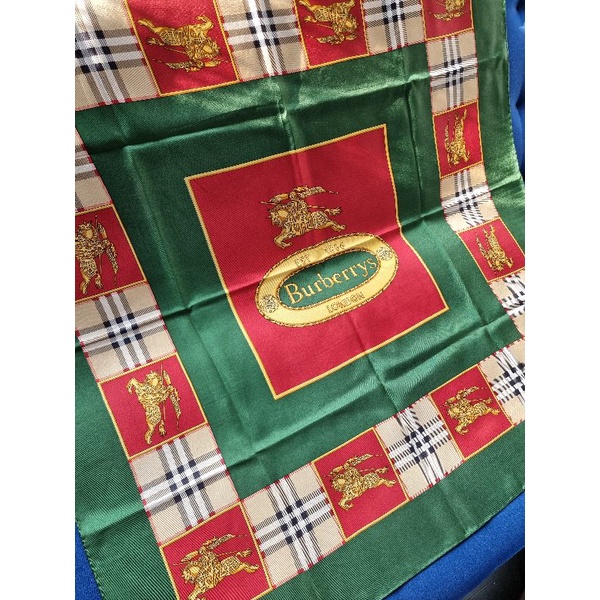 Preloved authentic burberry silk scarf