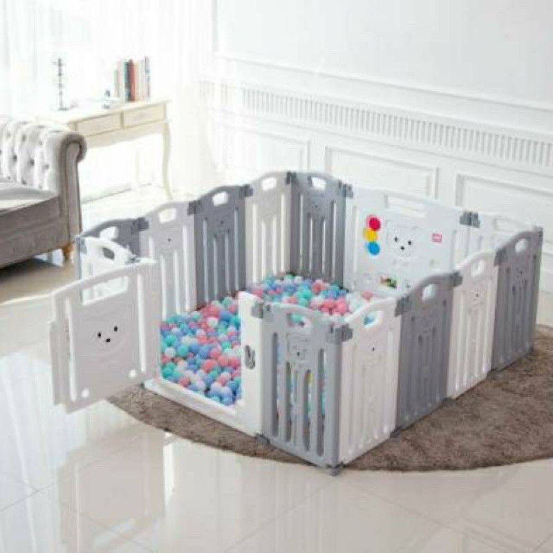 Pagar Anak Parklon 12+2 (Pagar Mainan Anak / Pagar Bayi / Pagar Parklon / Preloved Pagar Parklon)