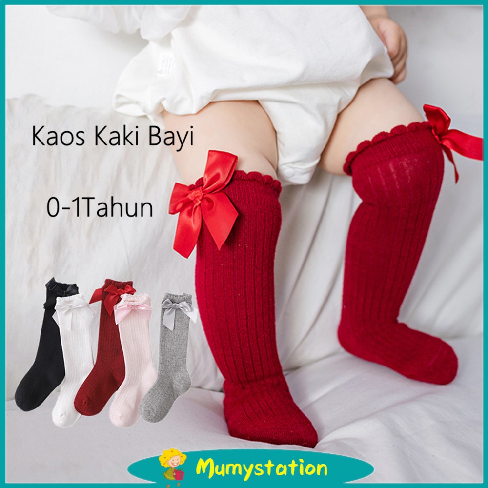 Mumystation Kaos Kaki Bayi Panjang untuk Perempuan / Kaus kaki bayi lucu