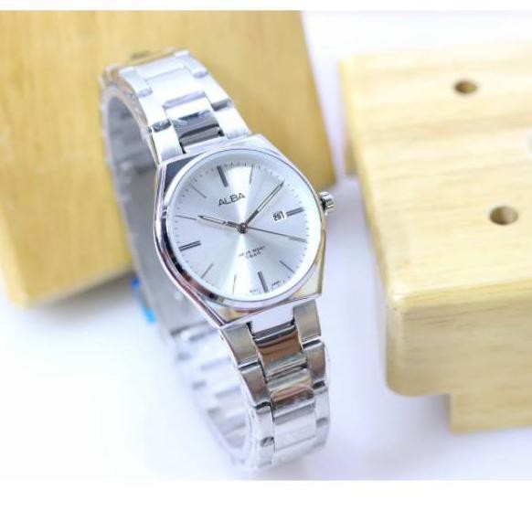 Sayang banget. Jam tangan wanita Alba classic GW-272HC balok rantai tanggal aktif free box