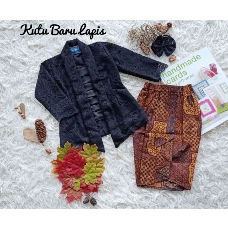 Kebaya Kutubaru Lapis Untuk anak 0th sd Dewasa