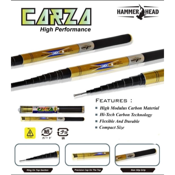 Joran tegek hammer head carza 360cm~540cm