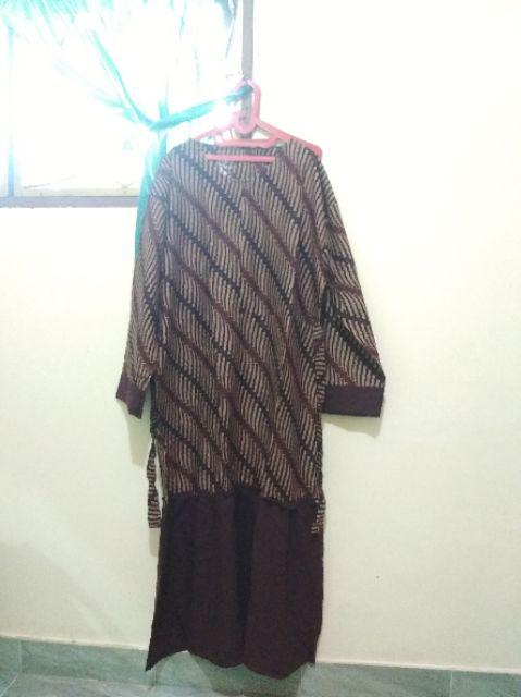 Batik Akhmar Couple Batik Ipnu - Ippnu Bahan Katun Saten Halus Tebel Kualitas