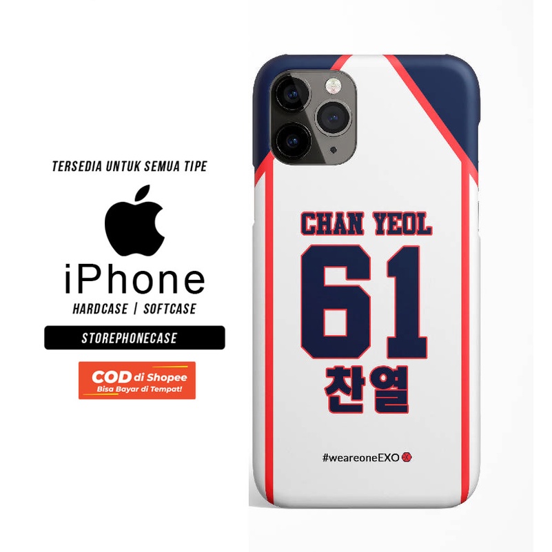 CASING iPHONE HARDCASE SOFTCASE EXO CHANYEOL LOVE ME RIGHT JERSEY