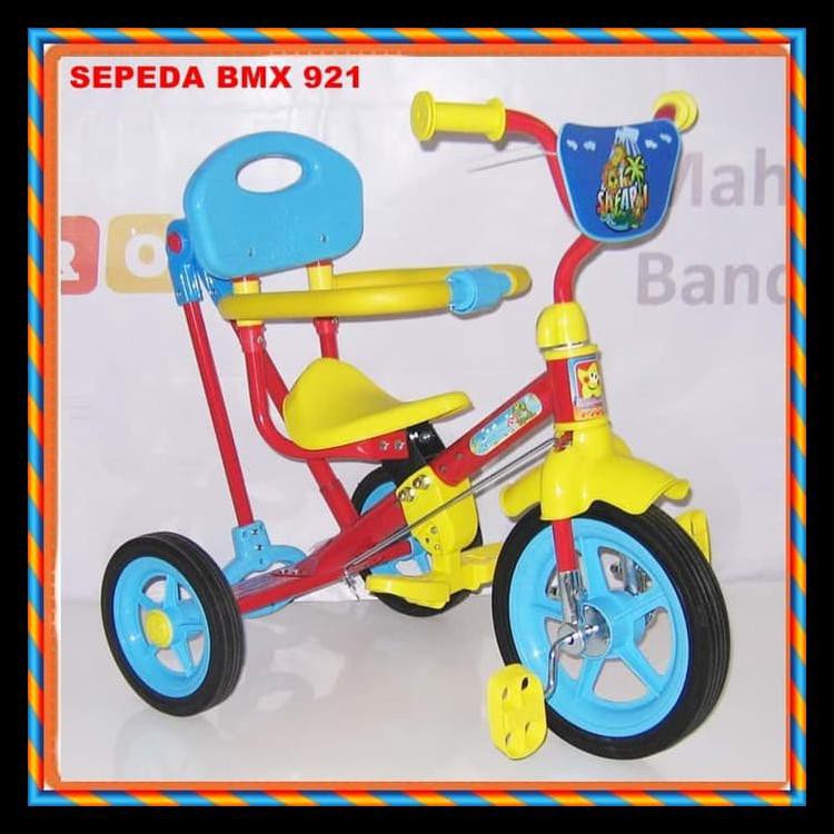 Mainan Anak Sepeda  Anak Roda  3  Pmb Safari  Bmx 921 Dorongan 