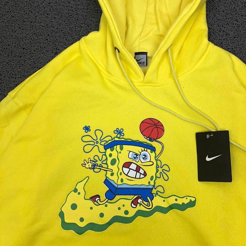 sweater hoodie nike x spongebob/hoodie a bathing ape