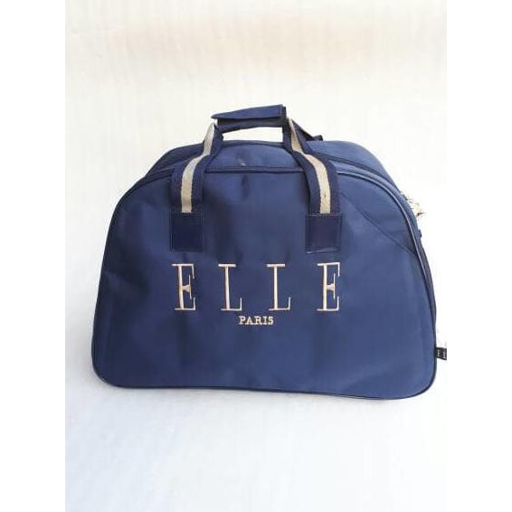 Tas Travel Motif/Tas Pakaian Elle - Biru Kualitas Terbaik