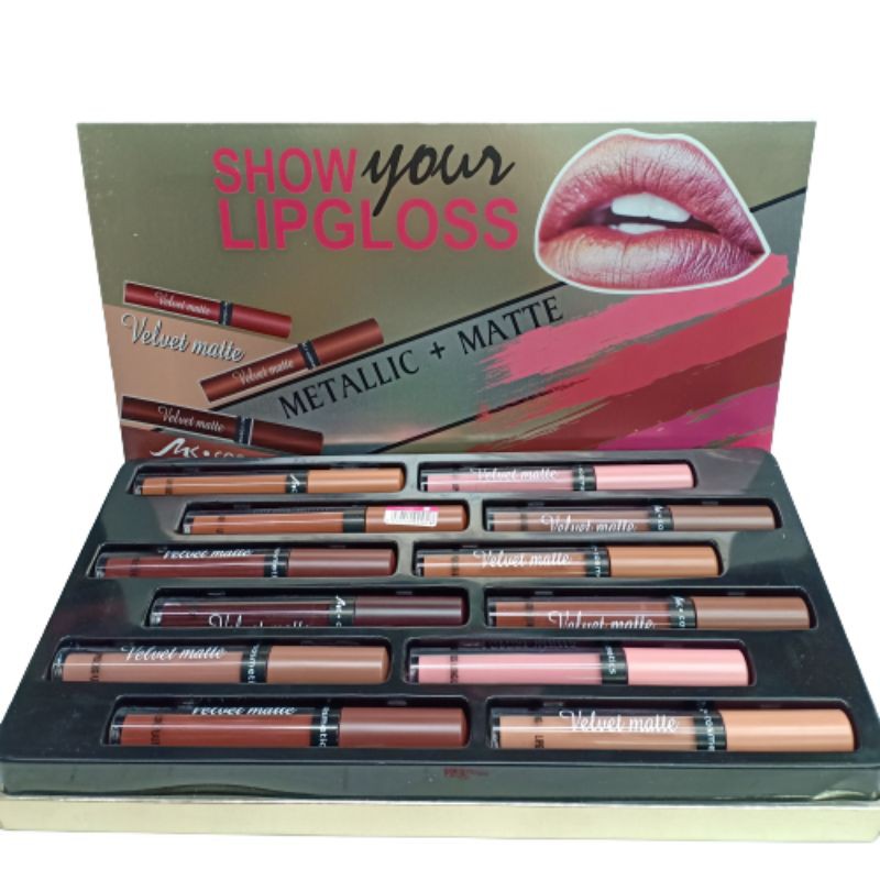 LIP GLOSS SHOW YOUR VELVET MATE METALIC ISI.12