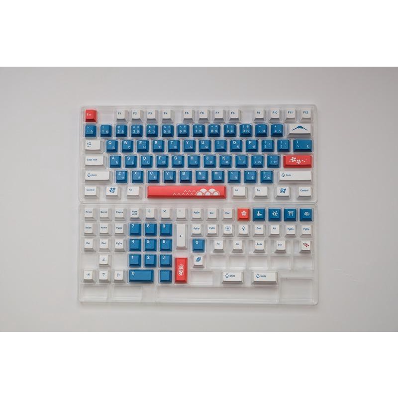 Titan Nation Fuji Mountain PBT Dyesub Keycaps 129 Set Cherry Profile