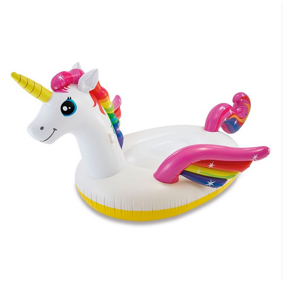 Intex 57281 MEGA unicorn island inflatable ride-on floaties / Pelampung Air 100% ORI