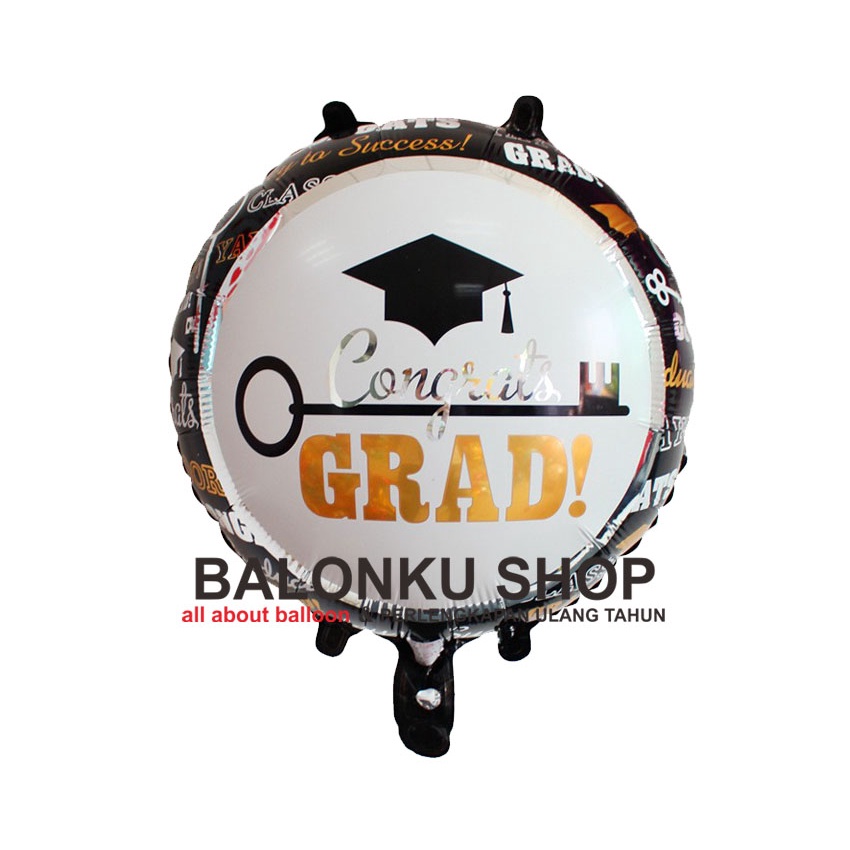 Balon Foil Graduation Sarjana / Balon Graduation / Balon Wisuda Mini