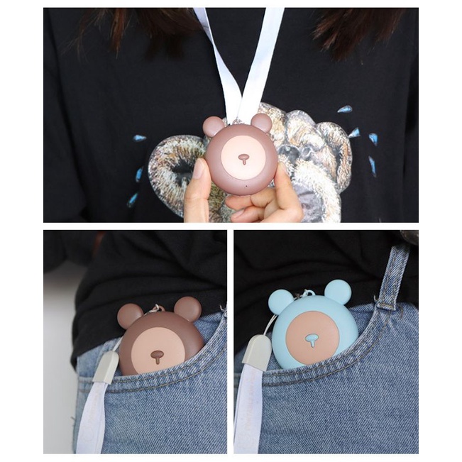 Kalung Air Purifier Portable Mickey Bear / Air Purifier Necklace