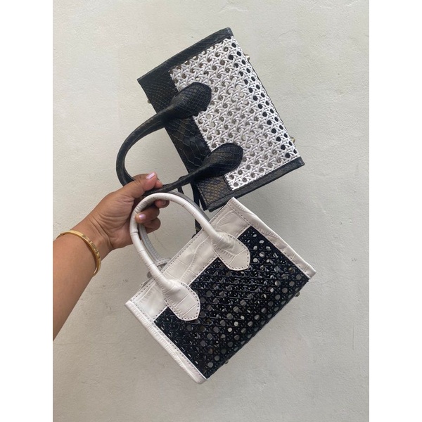 Mini Tote Bag - Tas Tote Mini - Tas Rotan Mini - Tas Bali