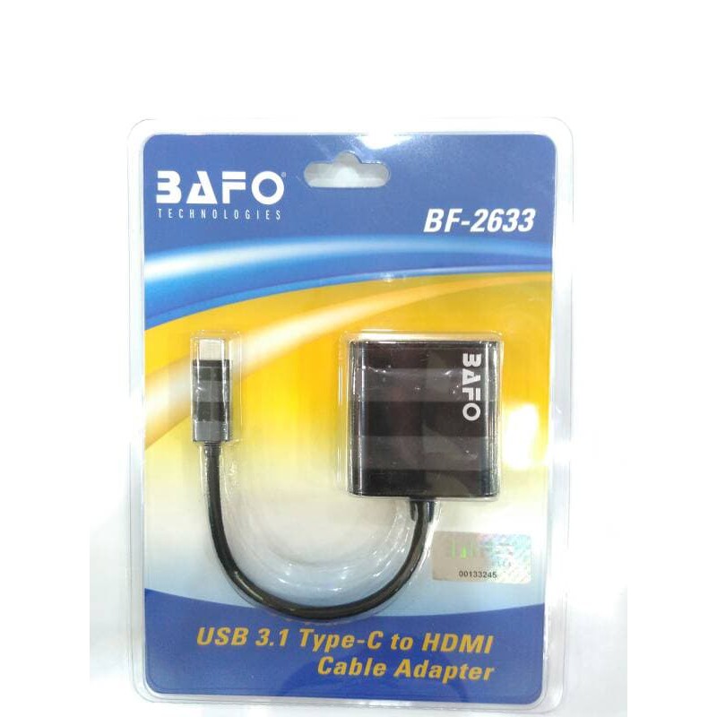 BAFO usb 3.1 type C to HDMI Cable adapter BF-2633