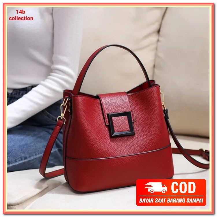 Tas Selempang Cewek Terbaru Tali Rantai Gold Sling Bag Wanita Rem DA189 Sunny Bag Tas Selempang Wani