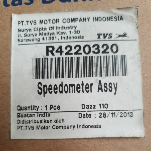 Spido Assy Dazz TVS (speedometer assy )