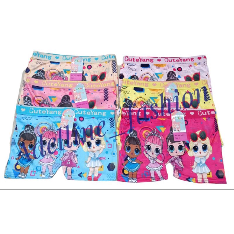 6PCS BOXER ANAK COWO / CEWE CELANA DALAM SEGI EMPAT ANAK SPIDERMAN / TAYO / CD BOXER ANAK CEWE BRANDED  HARGA 1/2 LUSIN / 6PCS HARGA GROSIR MURAH