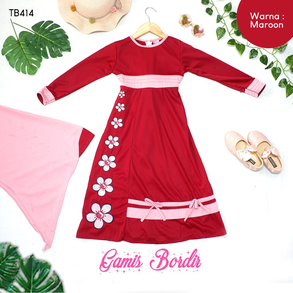 GAMIS ANAK PEREMPUAN -  BAJU MUSLIM ANAK PEREMPUAN - BUSANA MUSLIM ANAK PEREMPUAN