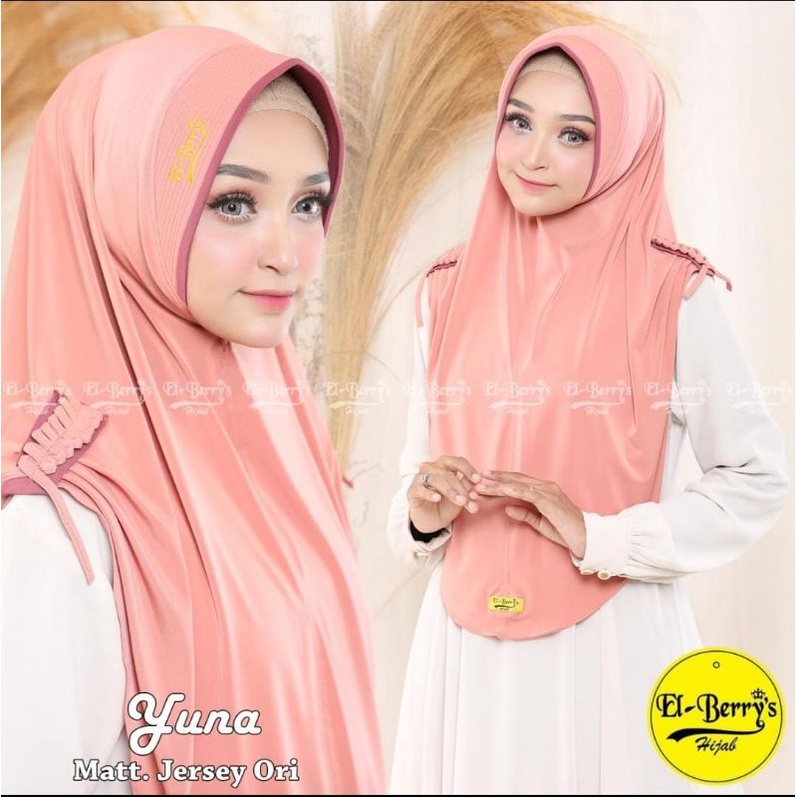 YUNA BY EL BERRYS / JILBAB INSTAN / HIJAB INSTAN / KERUDUNG INSTAN / JILBAB JERSEY / HIJAB ORI
