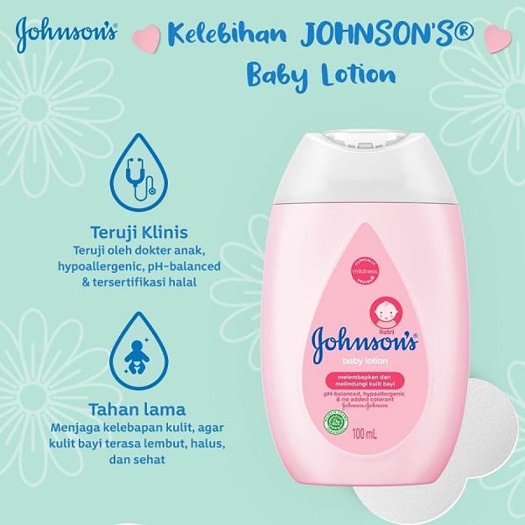 Bisa COD Johnsons Baby Lotion 100 ml &amp; 200 ml - Johnsons Lotion Pink - Krim Bayi Losion Bayi Original