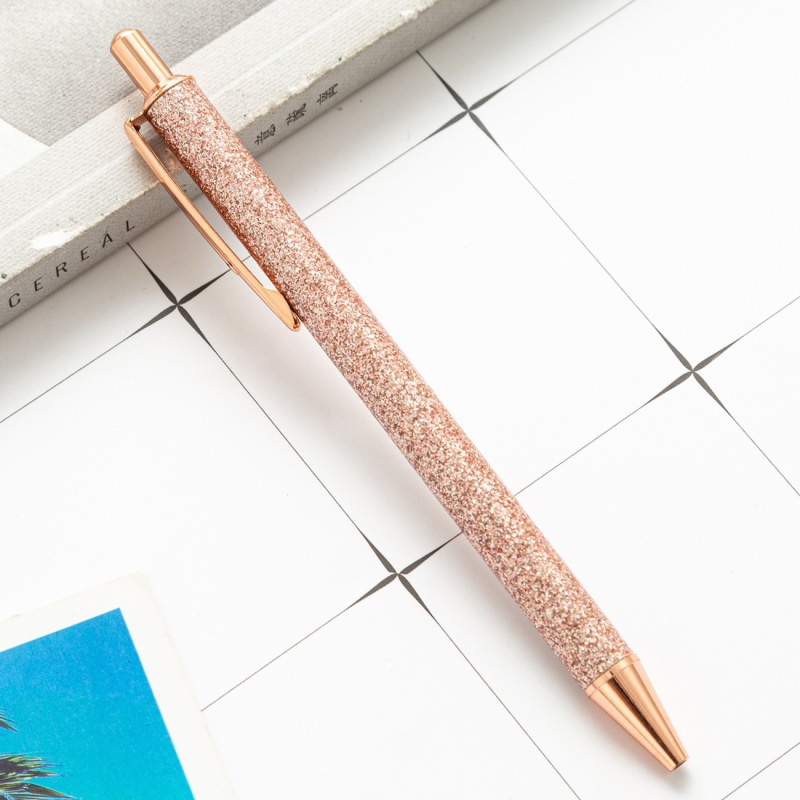 Metallic Colorful Glitter Pens For School / Office