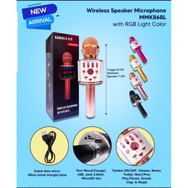 MICROPHONE WIRELESS MMK868L