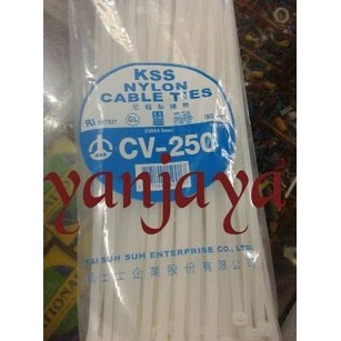 

❃ KSS NYLON CABLE TIES CV-250/250X4,8MM PUTIH ➧