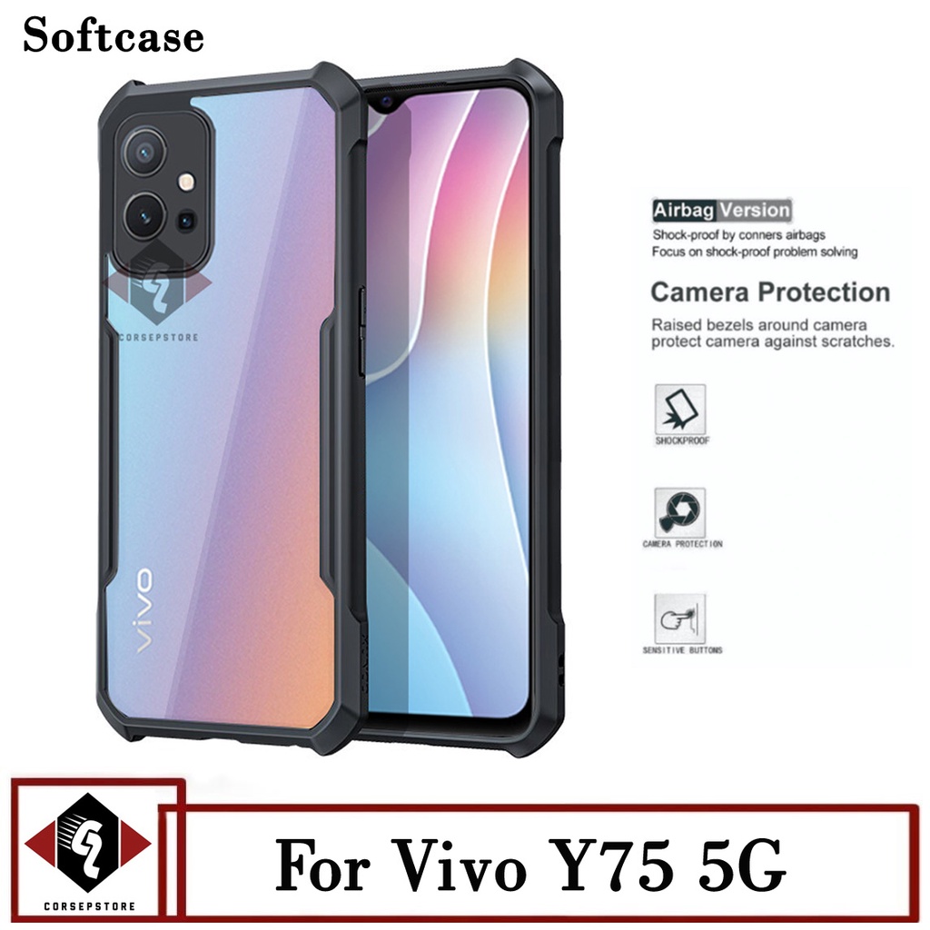 Promo Case Transparan Vivo Y75 5G Softcase Pelindung Belakang Hp