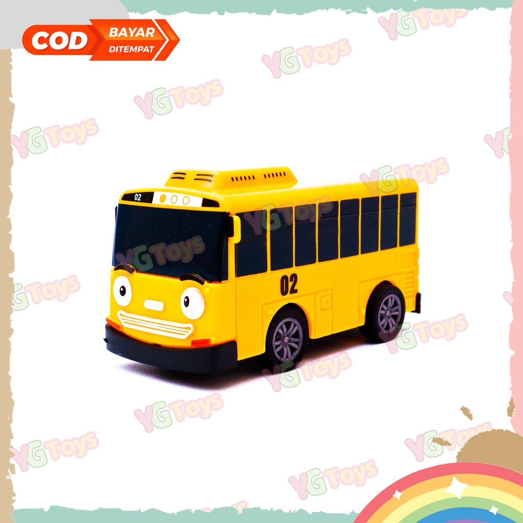 YGtoys Mobil Taayo The Little Bus Geser Pintu Sliding Door Bis Toya Mainan Anak Dorong