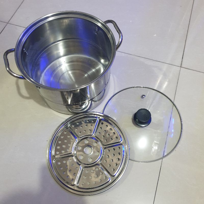panci stainless kukus nomuri/steamer pot
