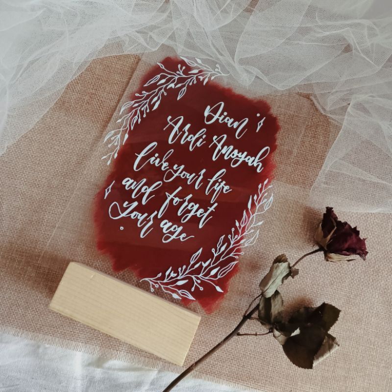 KADO WISUDA/KADO ULANGTAHUN/KADO WEDDING/ACRYLIC LETTERING
