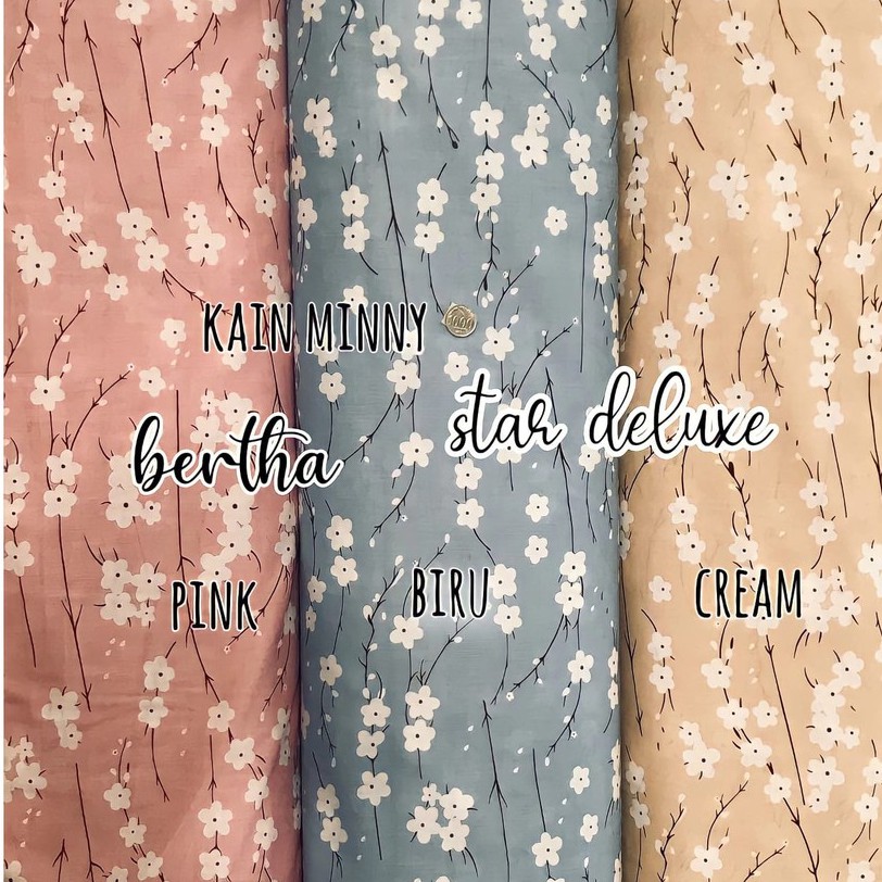 BERTHA - KAIN SPREI KATUN LOKAL METERAN STAR DELUXE