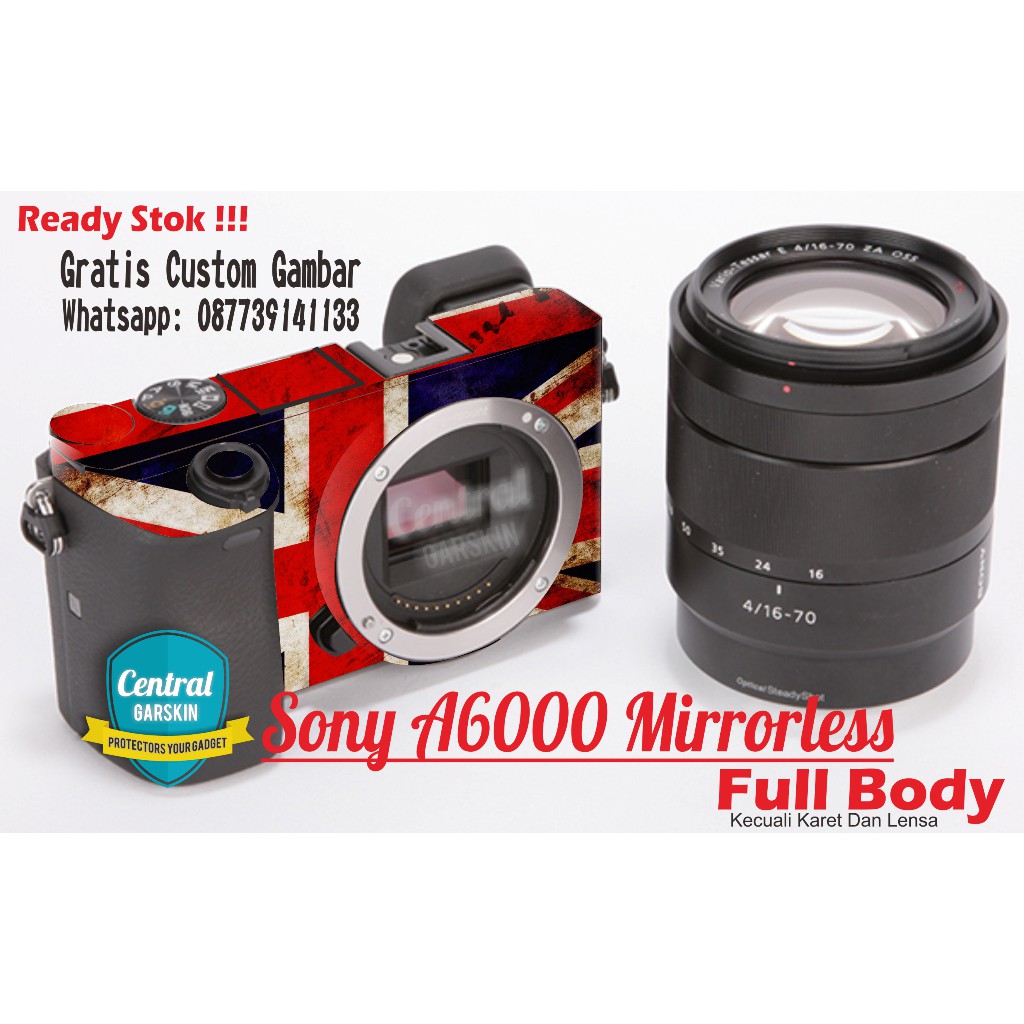 Garskin Kamera Sony A6000 - inggris