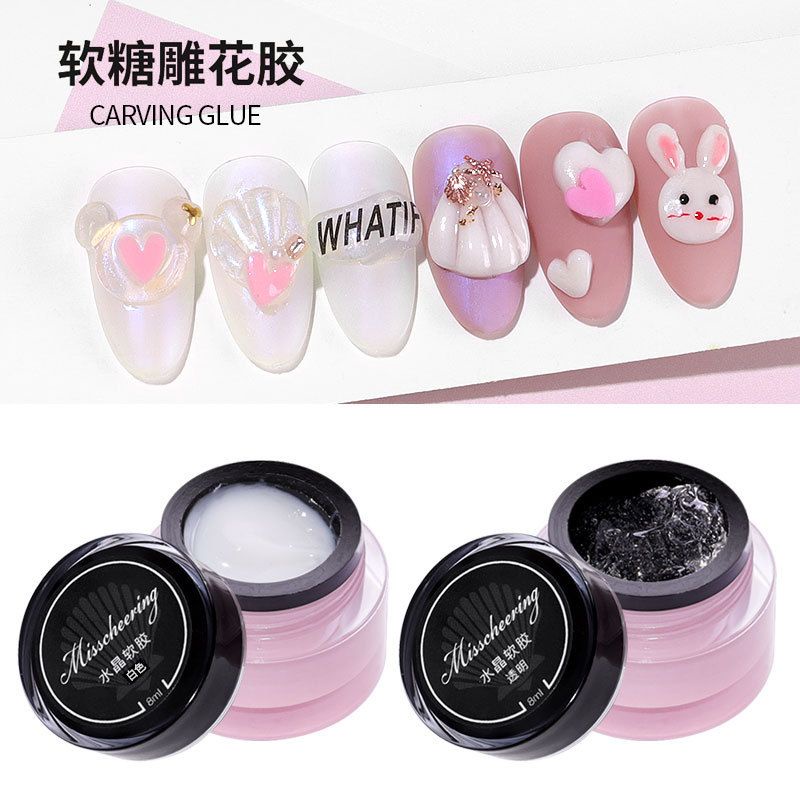 MISSCHEERING 4D GEL CARVED GEL / carving gel 4d timbul hiasan nail art